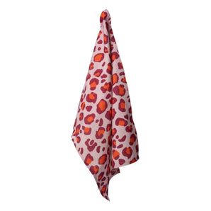 Geschirrtuch Leopard Violet Rot