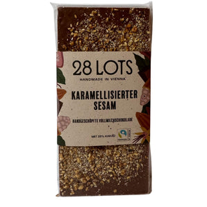 Karamellisierter Sesam Schokolade