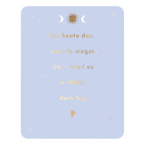 Postkarte Inspiration "Tue heute das, was du magst"